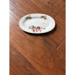 Antique Nippon Oval Floral Dish – 7" – Hand‑Painted – Marked